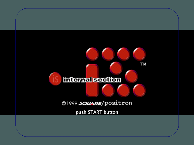 IS: Internal Section title screen for Playstation